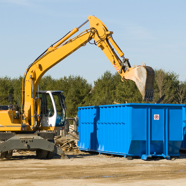 what are the rental fees for a residential dumpster in Ethridge TN